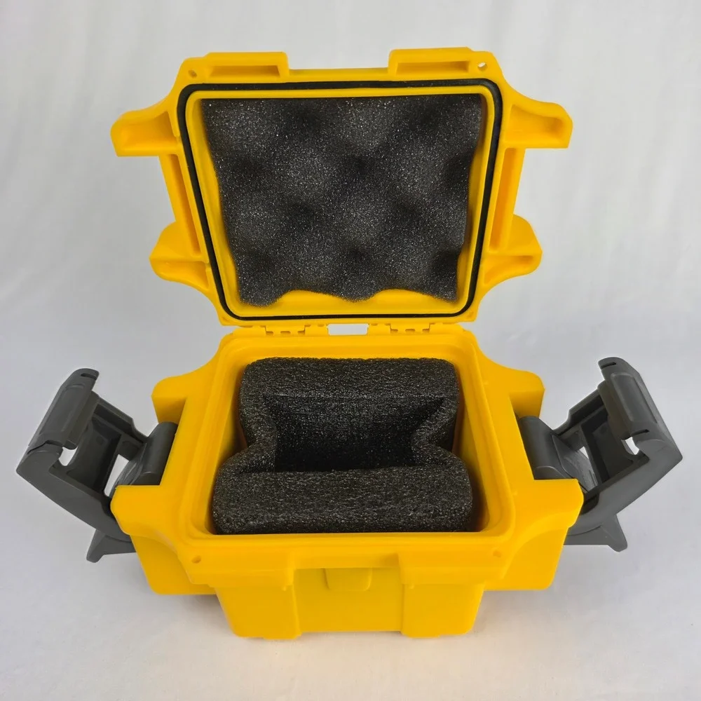 Invicta Watch Waterproof Impact Case Yellow Hard Shell Manual NO WATCH Geocache